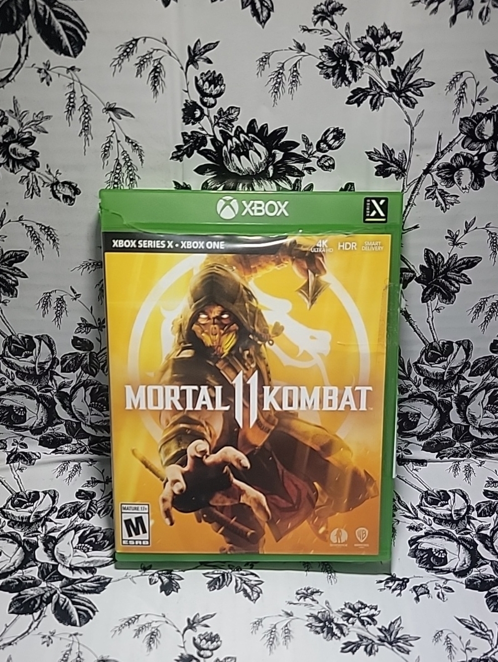 Microsoft Xbox Mortal Kombat 11 Game Case with Yellow Cover Art